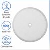 American Built Pro Clean-Out Cover Plate, 4-1/4 in. Diameter Plastic Flat White 104FW P1